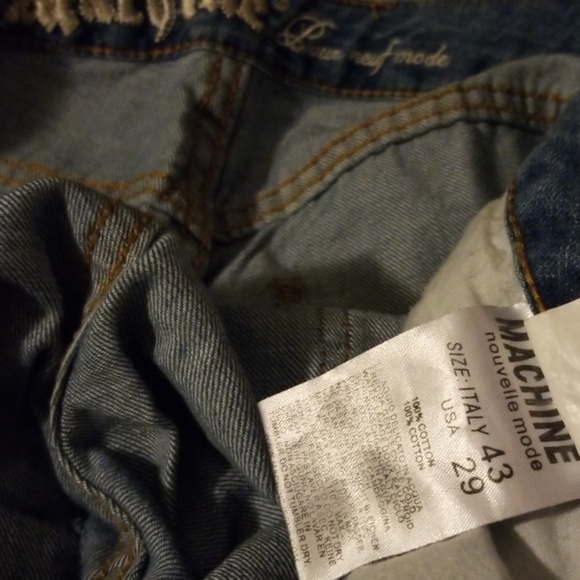 Machine Pour neuf mode Distressed jeans - Picture 7 of 8